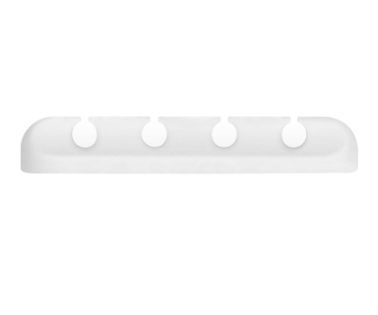 Kabel komputerowy SILVER MONKEY Samoprzylepny organizer na 4 kable (biały) SM-COS-4W
